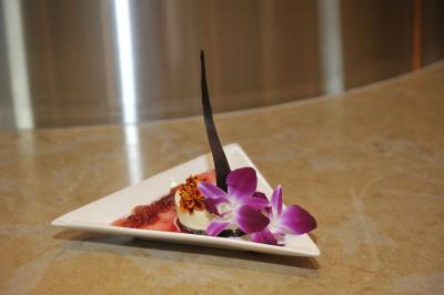 Menu kwiatowe w restauracji Fusion