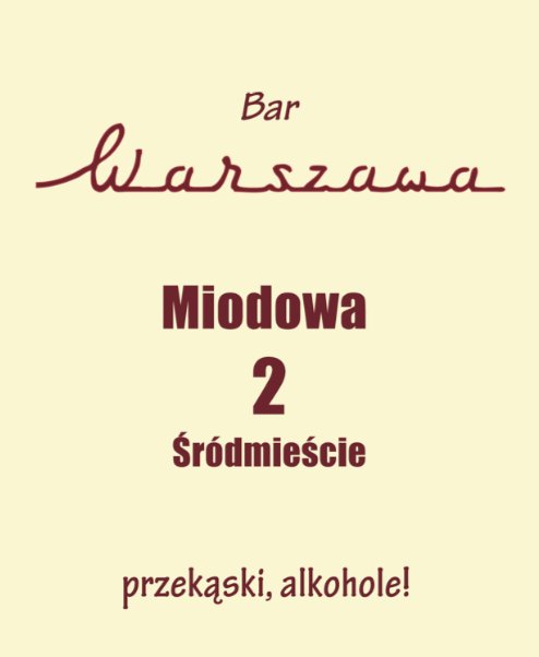 Bar Warszawa