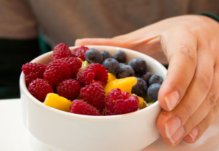 Mito bufet śniadaniowy owoce